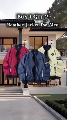 Buy 1 Get 2 Stand collar bomber jacket for Men Check out na guys #buy1get2 #bomberjacket #formen #tiktokaffiliate #fypviralシ #tiktokviral #fypspotted #tiktoktrending #foryou #fyppppppppppppppppppppppp 