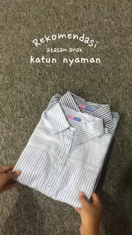 Motif salur yang cantik nih moms🥰🫶🏻 #fyp #bajuanak #atasananakperempuan #kemejakatunanak #koreanlookoutfit