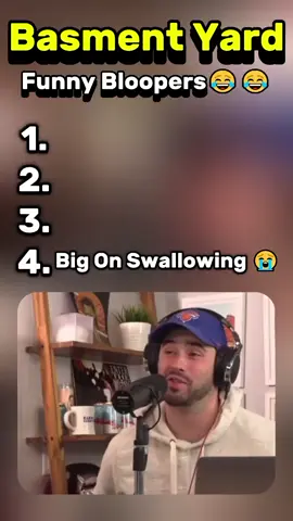 Big on Swallowing 🤣🤣 #basementyardpodcast #santagatostudios #viral #foryou  #fyp 
