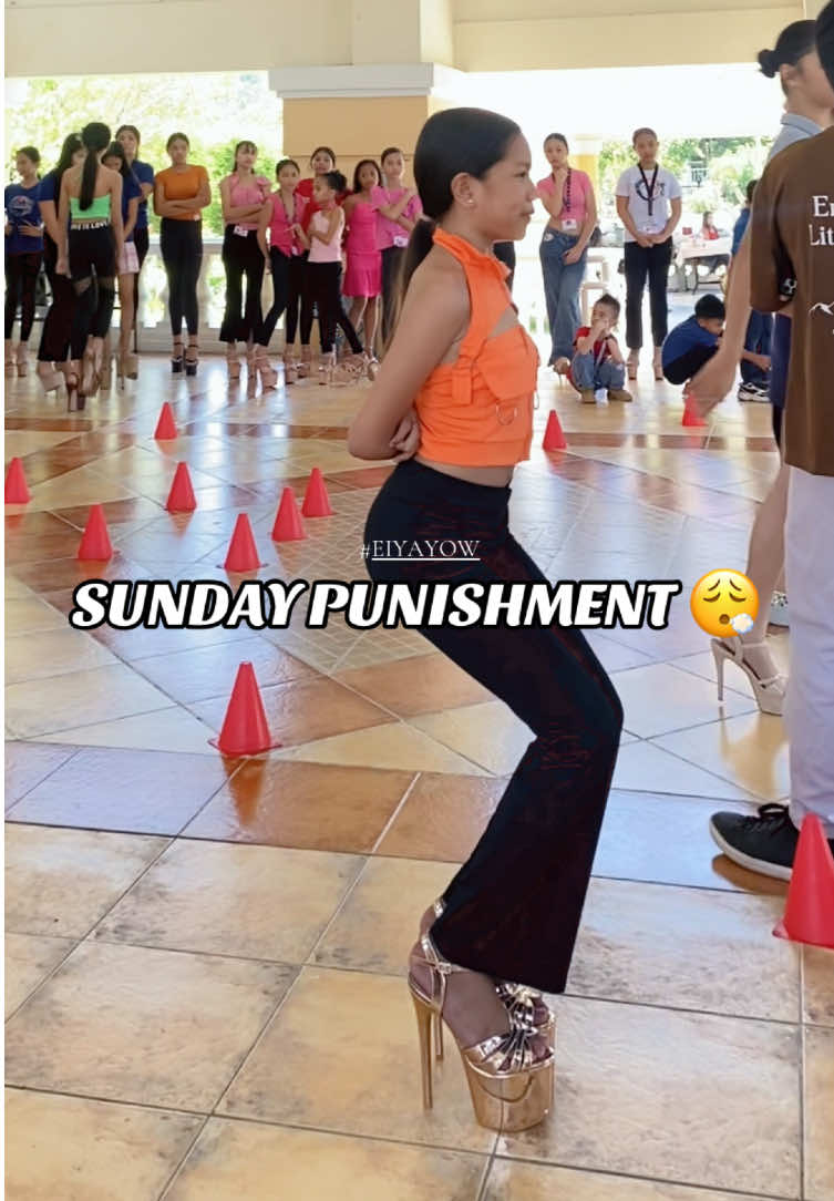 nabinyagan ang new heels hahaa #EIYAYOW #highheels #DVMAmodel #modeling #punishment 