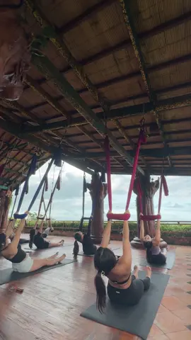 Why is there nowhere near me in Sydney where I can do this 😭 #aerialyoga #yoga #udarabali 