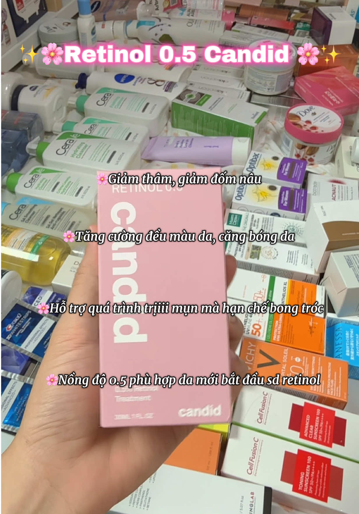 ✨🌸Retinol Candid đang được săn lùng trên mọi mặt trận 🌸🌸🛍️#myphamtaihan🇰🇷🇰🇷🇰🇷 #cherrycosmetics #xuhuong #retinol #candid 