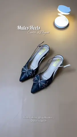 Mules heels by @HEELSA cantik bangett🥰 #heelswanita #rekomendasiheels #heelscantik 