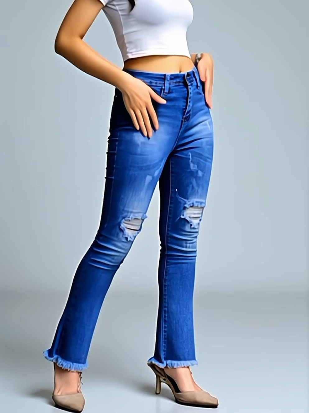 ACCJEANS.NATASHA CUTBRAY JEANS SOBEK LAPIS TIDAK TEMBUS #celanajeanscutbray  #celanawanita 