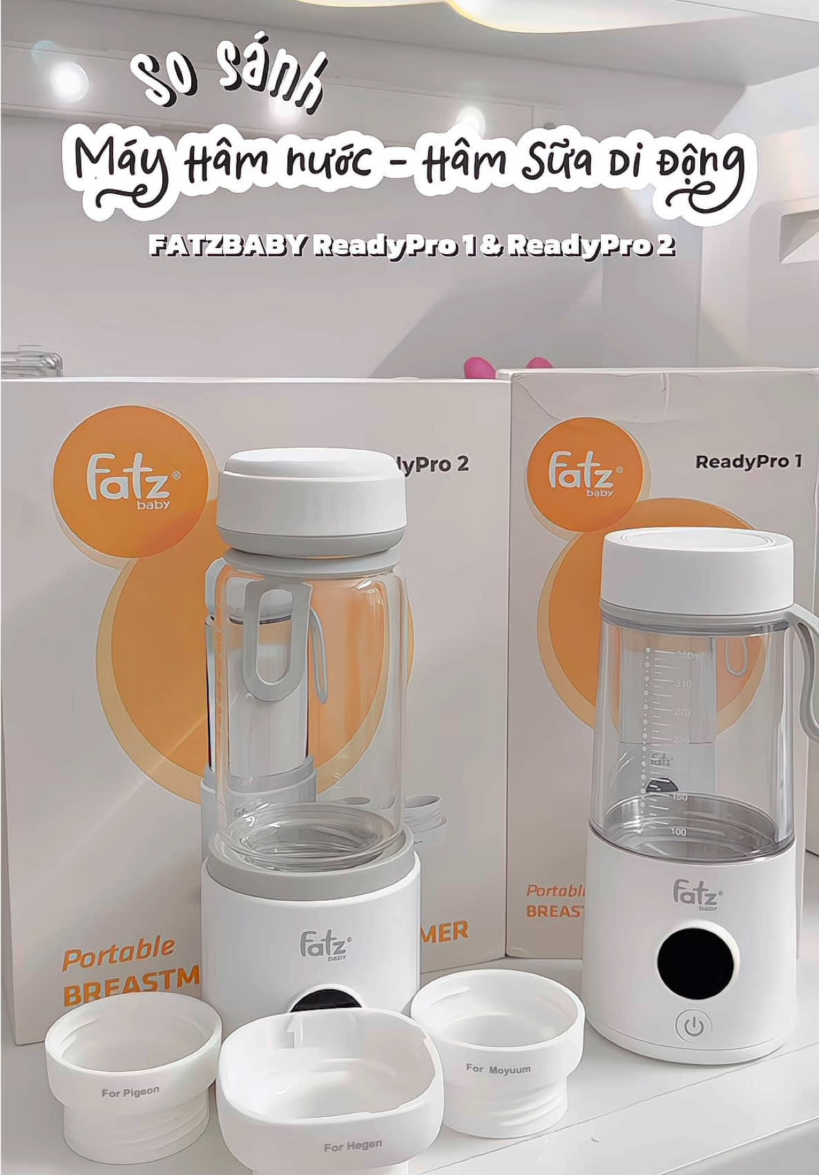 So sánh máy hâm di động FatzBaby ReadyPro 1 & ReadyPro 2 🍼💕  #landaulamme #mebimsua #fatzbaby #mayhamdidong #mayhamsua #readypro1 #readypro2 #xuhuong #foryou #fyp 