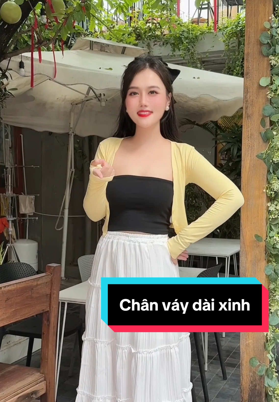 Chân váy 4 tầng dáng dài cực xinh #chanvaymididangdai #chanvayxinh #viral #trending #hienhoidieu 