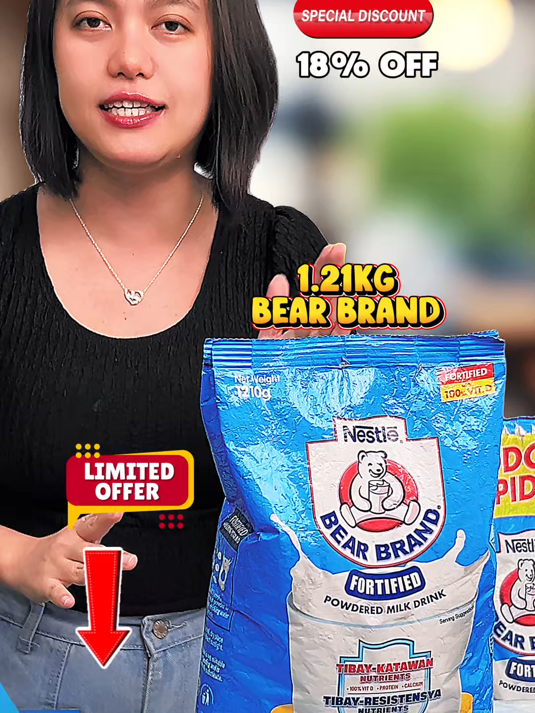 🥛 Masarap, Masustansya, Mas Mura! Bear Brand 1.21KG — bagsak presyo + FREE SHIPPING! Order na! 🛒✅ #nestle #bearbrand #powderedmilk #bearbrandfortifiedmilk #sulitfinds #fysavings #fysaving #bagsakpresyo #limitedoffer #milk #tipid #freeshipping #specialdiscount #bigsale #off