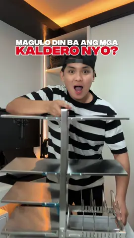 ANG GANDA NG LAGAYAN NA TO PARA SA MGA KALDERO NATEN #kitchenware #stainlessrack #organizer #kitchenorganizer #potorganizer #sivhomedeco 