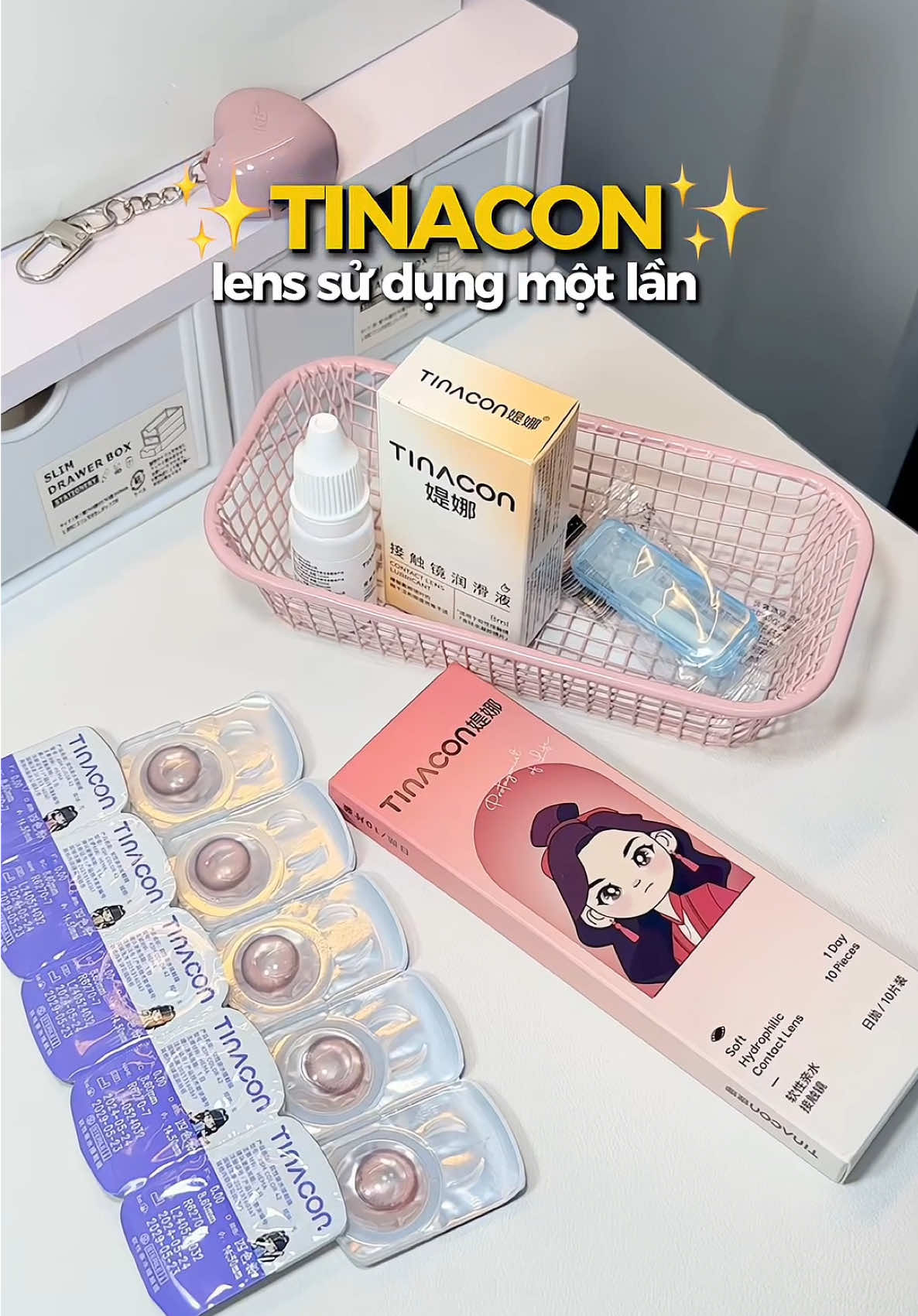 Lens hồng nhưng mà xinh waaaa 😭✨ ##beautytips##tipslamdep##makeup##mypham##skincare##Lamdep##tinacon