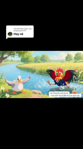 Trả lời @tinahuynh774 truyện Gà trống và vịt bầu phần cuối