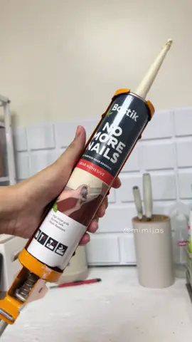 buti nadiscover ko itong Bostik no more nails, mas napadali ang pagdidikit ko ng aming PVC Wallpaper 🥰 #bostiknomorenails #nomorenails #bostikglue #bostiknomorenails300g #wallglue #homeessentials #diyproject 