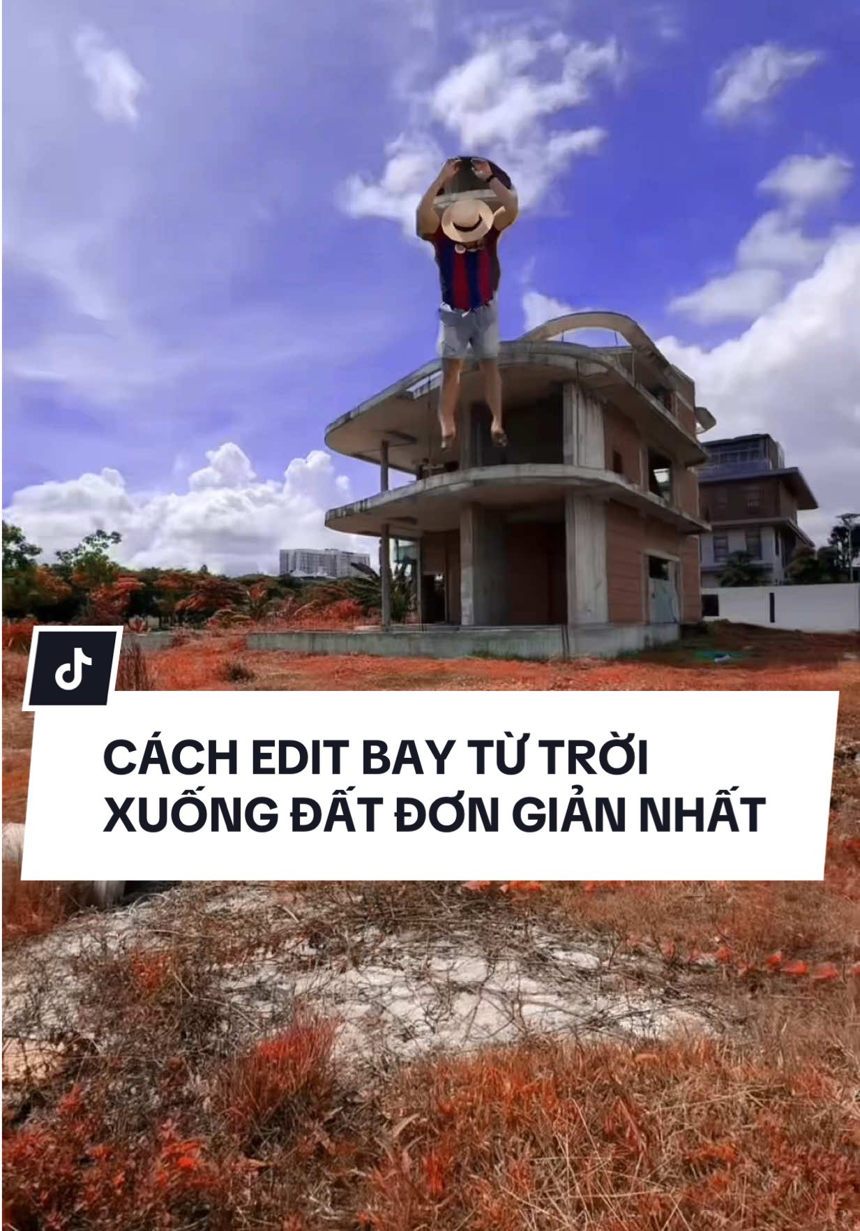 Edit bay xuống đơn giản để làm hook #LearnOnTikTok #vulaci #edit #batdongsan #capcut 