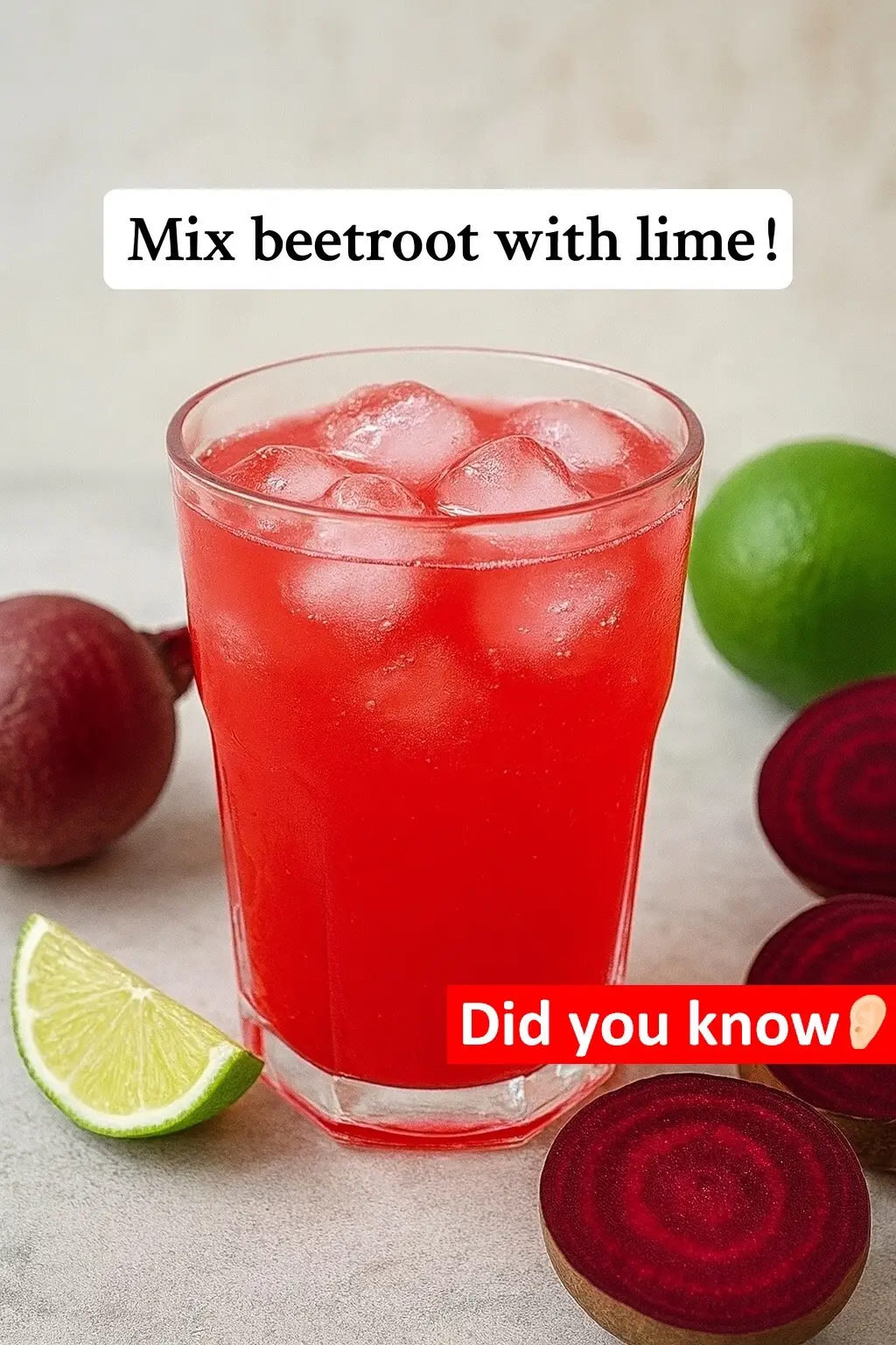 Mix beetroot with lime🤫 