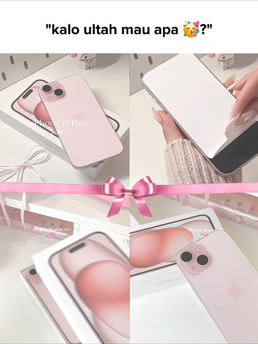 Membalas @rosark2 boleh 😊 ini yaa kak iphone 15 pink nya 🎁🎀💞 . . #ultahmauapa? #iphone15 #iphone15pink #kalianmauhpiphoneapa #fyp #bismillahfyp 