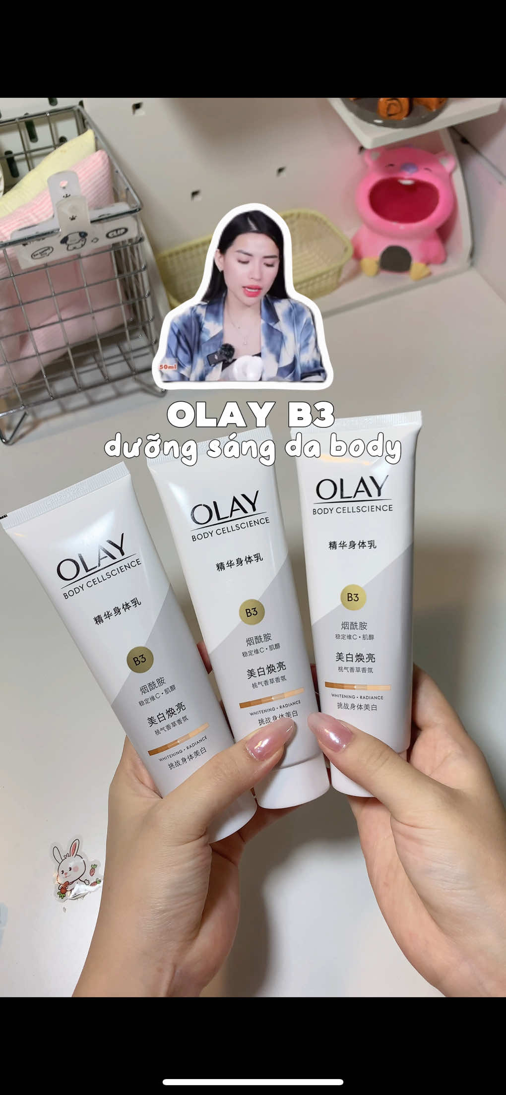 nghe theo c Hà Linh chưa bh là sai😙🤞🏻- mẫu cũ mẫu mới như nhau à=))) #olay #olayb3 #halinhofficial #duongsangda #duongdabody 