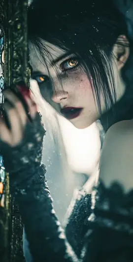One last look at herself…   before the demon took her place. . . . . . #gothicvisuals  #aicinematic  #darkfantasyart  #hauntingaesthetic  #demontransformation   #aihorrorart  #cinematicloop 