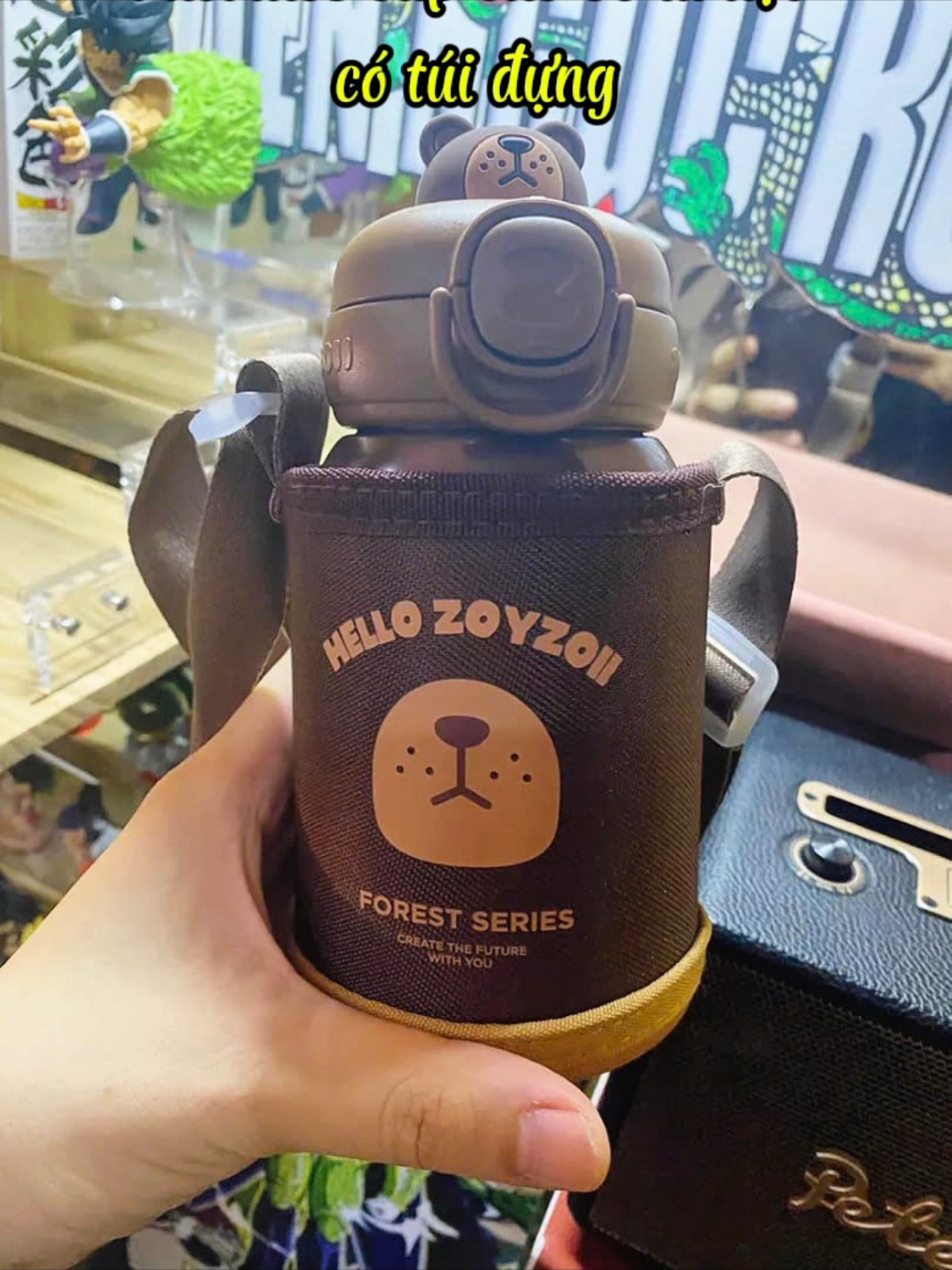 Bình nước giữ nhiệt Zoyzoii Thermos cup cho bé đi học có túi đựng #binhdungnuoc #chobe #mebimsua #review #muasamcungtiktok 