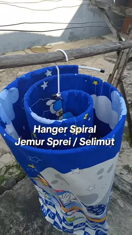 Hanger spiral untuk jemur sprei dan selimut #hangerspiral #hangersprei 