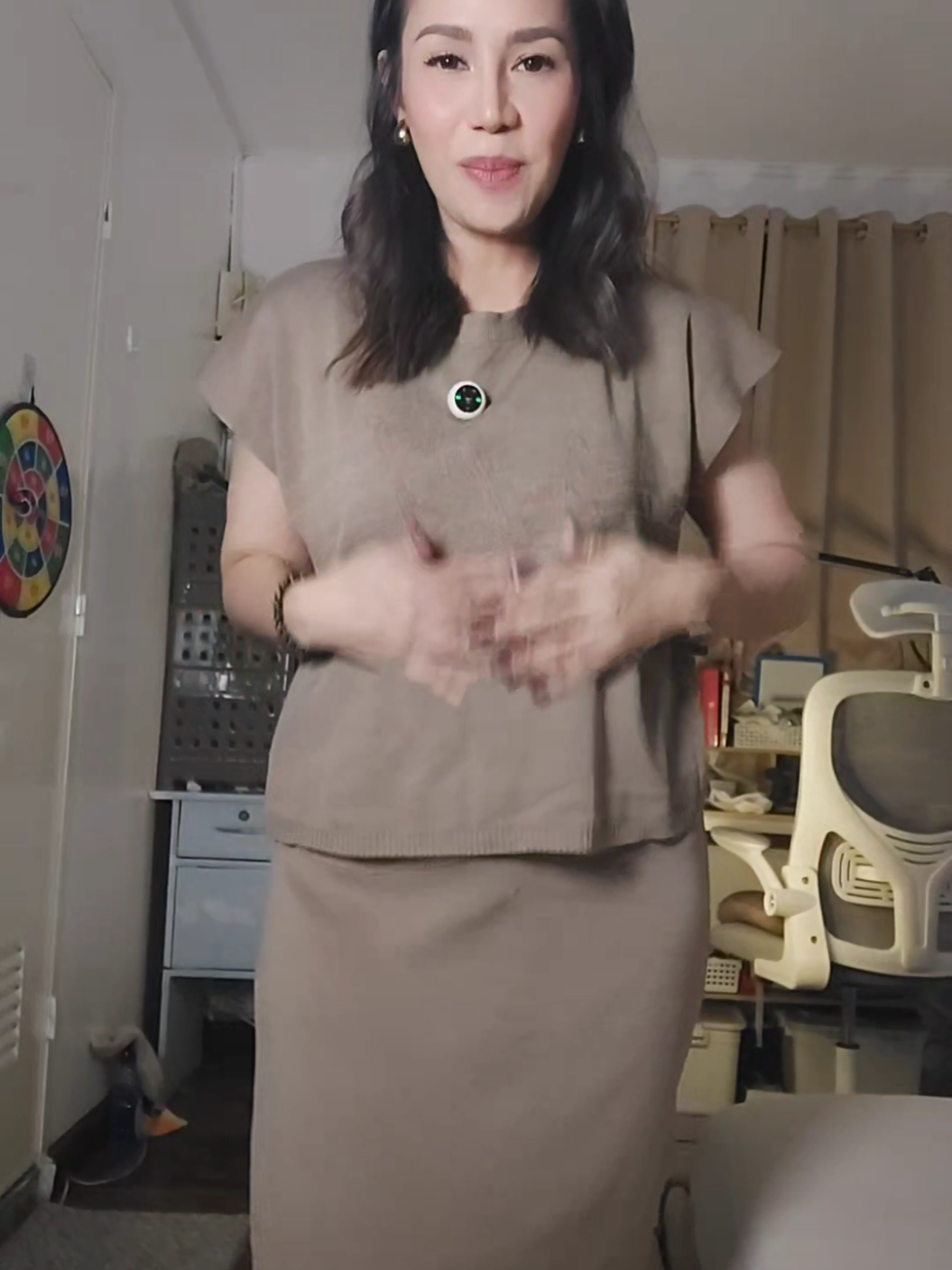 simple yet elegant terno dress, yayamanin look indeed 🥰 #knittedterno #ternodress #elegantdress #fyp #tiktokaffiliate 