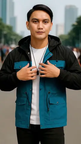 JAKET PARKA PRIA KOMBINASI #jaket #sweater #hoodie #viral #promomakanmerdeka 