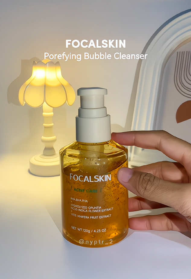 Porefying Bubble Cleanser by @FOCALSKIN Indonesia  Teksturenya unik, dari Gel ke Bubble ✨🫧 Super satisfying🧡👀  Bagus banget buat ngebersihin wajah sampai ke pori-pori terdalam, dan mengangkat komedo😍 #focalskin #focalskinid #focalskincare #Porefying #BubbleCleanser #APG #focalskinfacialwash #blackhead