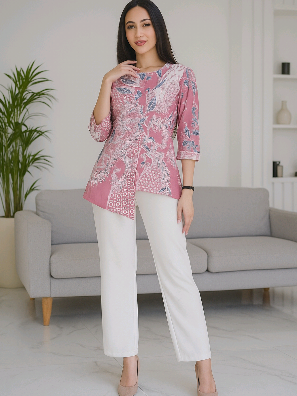 Baju Batik Wanita  #BatikModern #BatikFashion #BlouseBatik #BatikStyle #ootdbatik 