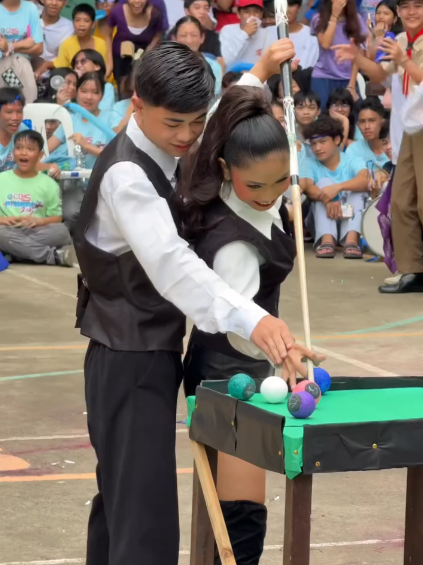 Replying to @jenilynmae2 Here's the original video po😊 #fyp #fyppppppppppppppppppppppp #intramurals #billiards #sportswear #sportsattire 