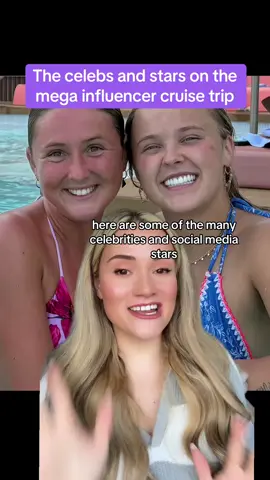 The celebs and stars on the mega influencer cruise trip. @Royal Caribbean can I come next time? #royalcaribbean #staroftheseas #jojosiwa #fyp #celebritys #influencers