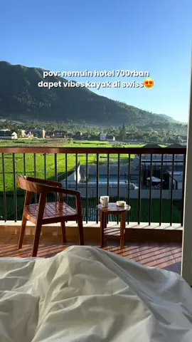 Bangun tidur liat view kayak gini, View-nya bikin lupa kalau ini di Indonesia 😍🥰😍 📍Hotel Santika , Garut . . #exploregarut #exploregarutselatan #garutupdate #hotelgarut #visitgarut #tiktokgo #vouchertiktok #fyppppppppppppppppppppppp #hotelgarutaesthetic #hotelmurah #hotelaesthetic #swissvanjava 