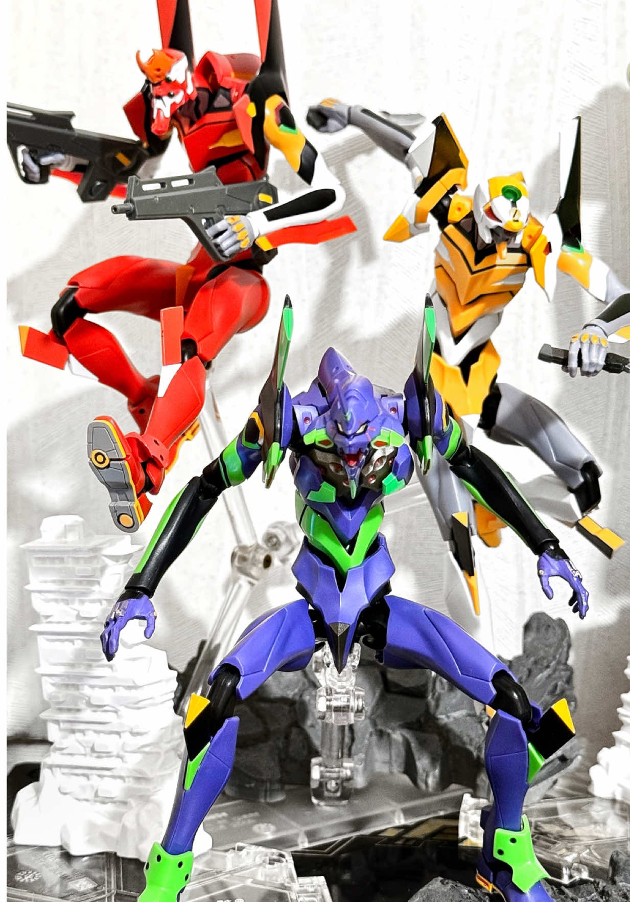Filming Evangelion Diorama showcase #evangelion #robotspirits #bandai #khara #tamashiination #superrobot #toys 