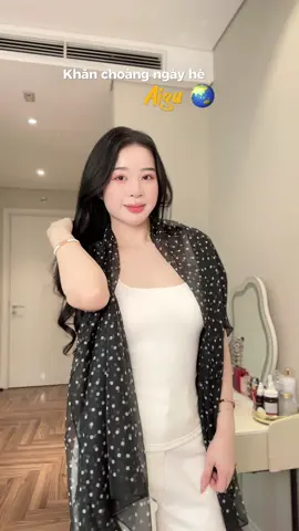 Khăn xinh vừa tăng điểm nhấn vừa che nắng, che gió |#thoitrangnu #outfitideas #xuhuongthoitrang #khanvoan #khanchoang #phukienthoitrang #phukienchongnang 