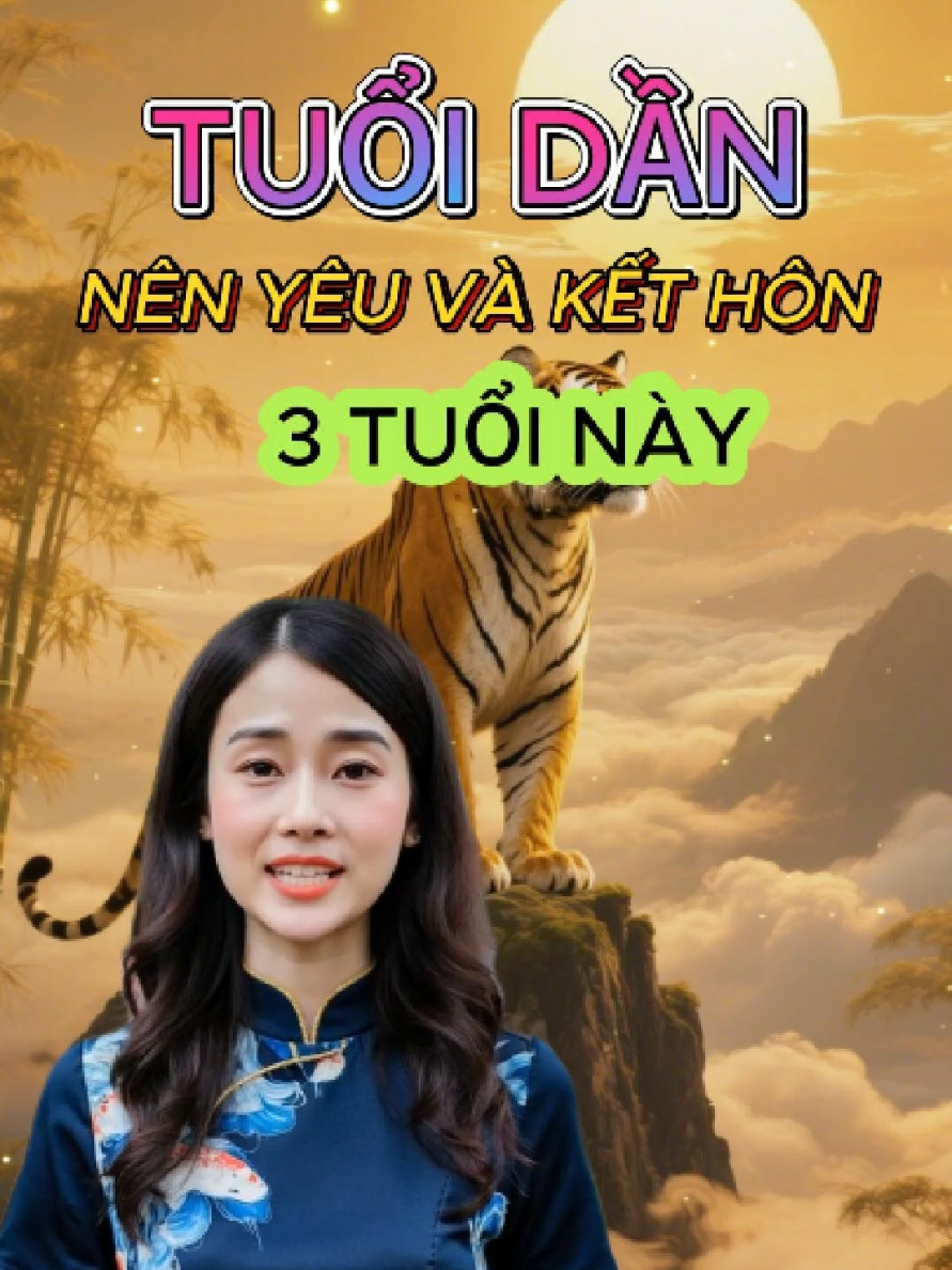 Tuổi Dần nên yêu và kết hôn 3 tuổi này – Càng bên nhau càng thuận vận, hạnh phúc bền lâu. Không phải ai khiến trái tim bạn rung động cũng có thể đồng hành đến cuối con đường. Có những mối tình chỉ làm tim đập nhanh trong chốc lát, nhưng cũng có những mối duyên khiến trái tim bình yên suốt một đời. Và với người tuổi Dần, nếu gặp đúng người hợp mệnh, tình yêu không chỉ rực rỡ mà còn nâng đỡ cả cuộc sống và sự nghiệp. #TuoiDan #TuoiDanHoptuoinao #MenhVanHoc #LifeCode #DungNguoiDungDuyen #TinhYeuDungNguoi #GiaiMaMenhVan