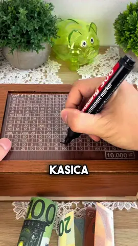 Vidi kako sam uštedio 10.000€ u manje od godinu dana 🥰 #sef #kasica