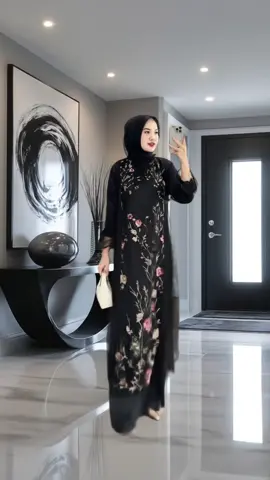 Gamis Brokat Burgundy Remaja Gamis Kondangan Kekinian