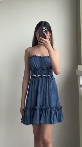 affordable dress 🥰 #fyp #minidress #bluedress #affordabledress 