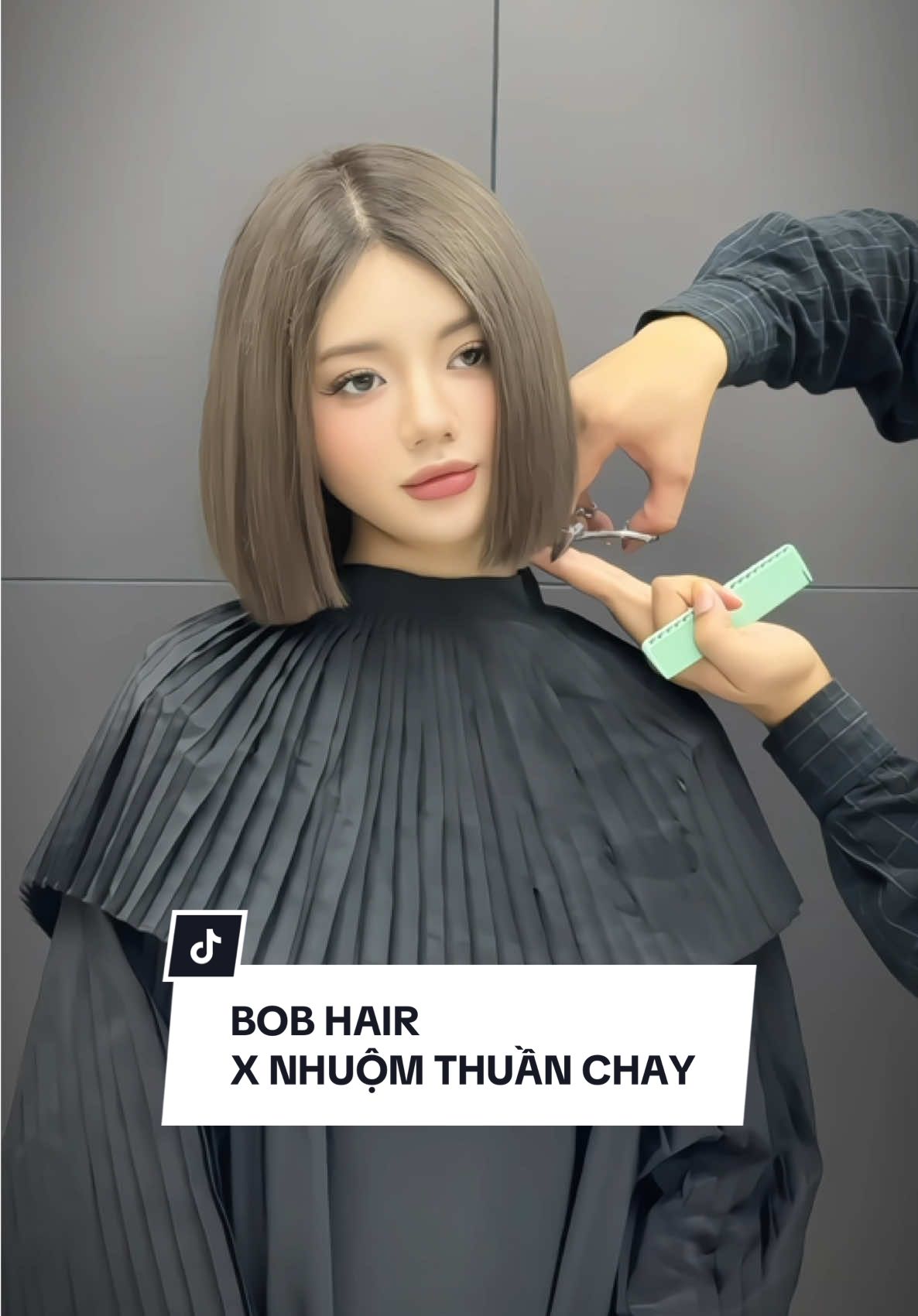 Bob hair x Nhuộm thuần chay, combo vừa slay, vầ hack tuổi #viral #73ToHieu #caugiay #nhuomthuanchay #bobhair #tocngan 