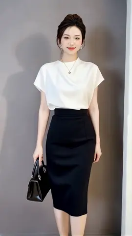 Chị em ơi, bộ này mặc lên auto sang, che bụng siêu đỉnh. #thoitrangnu #ngocmaistudio #vaydep #guphunu #style30plus #outfitgonday #phunuquyenru