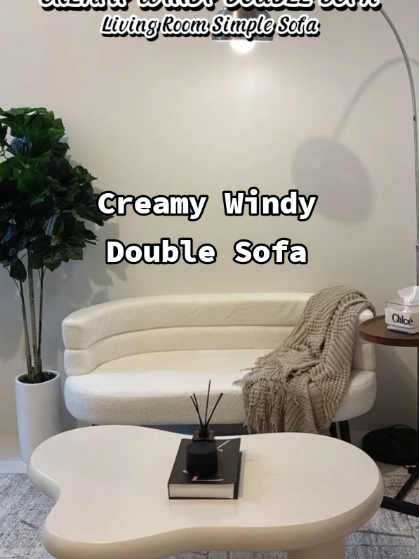 Creamy Windy Double Sofa #creamywindydoublesofa #sofa #fyp #foryou 