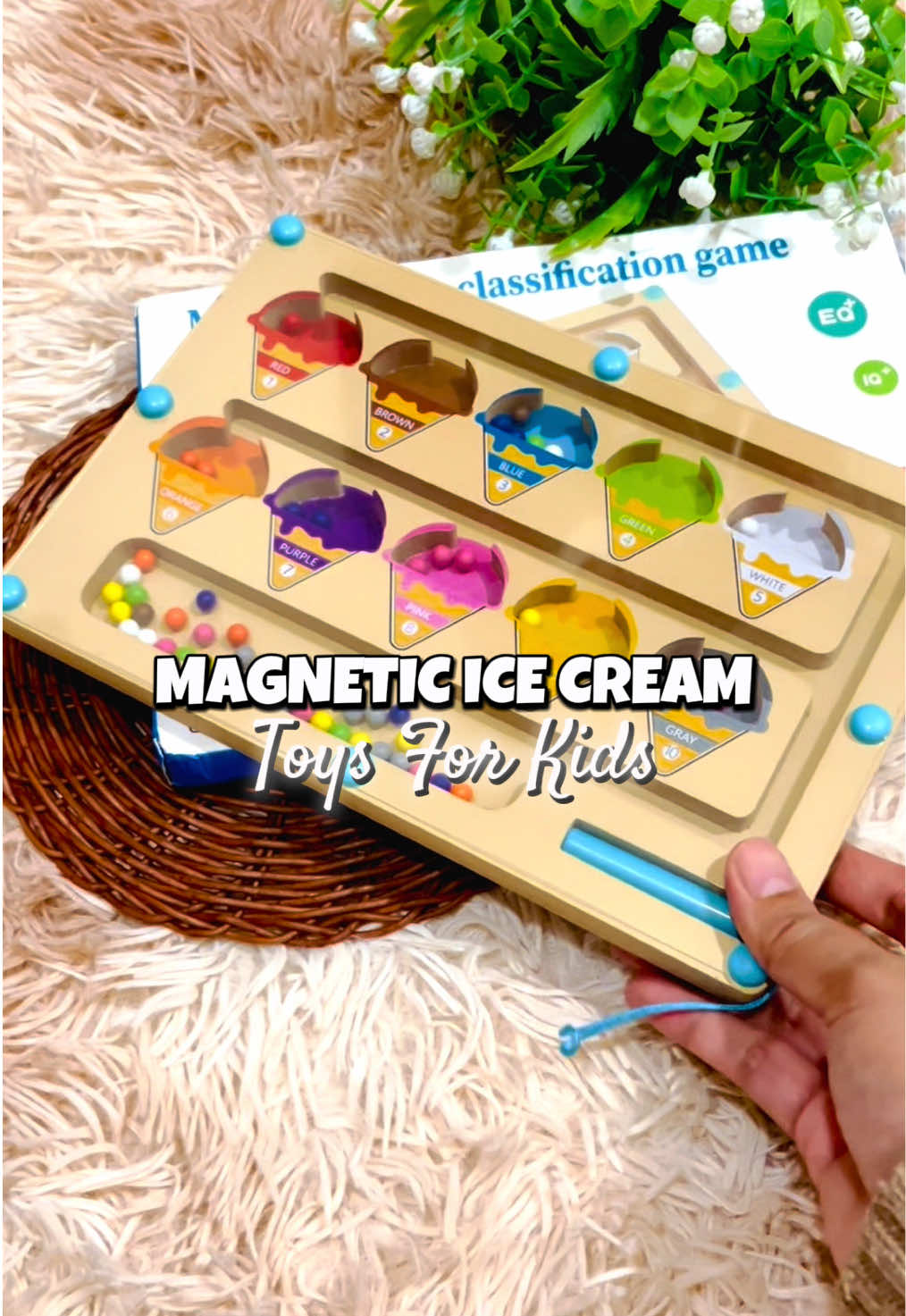 Jumpa toys baru yang boleh menambah fokus anak bermain sambil belajar. Magnetic icecream toys✨ #toys #toysforkids #mainan #mainananak #mainanviral #woodentoys #educationaltoys 