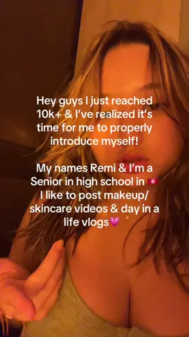 Hit that + button if u wanna see me along my journey 💗 My names Remi & I’m a senior in high school from Hong Kong & I like to post makeup/skincare videos & vlogs!!  #vlogs #makeup #skincare #tiktok #creator #intro #hongkong #senior #highschool 