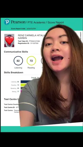 Sooo happy ❤️ not bad as a first time taker 🙏 #pte #ptespeaking #internationalstudent #australia #pteexam 