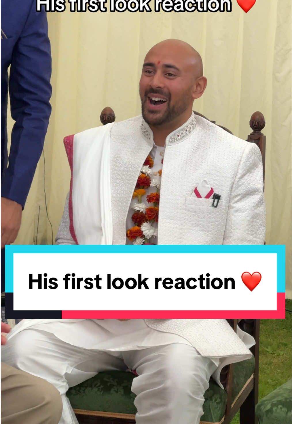 Still fuming he didn’t shed a tear tho😢  @MaggieA  #firstlookwithgroom #firstlook 