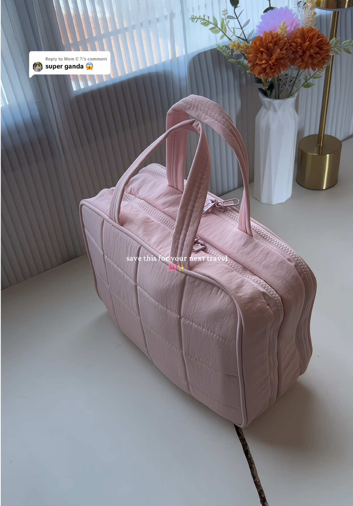Replying to @Mom C 𐙚 compact makeup/toiletry bag organizer ✨ #makeupbagorganizer #toiletrybag #travelbag #fyp 