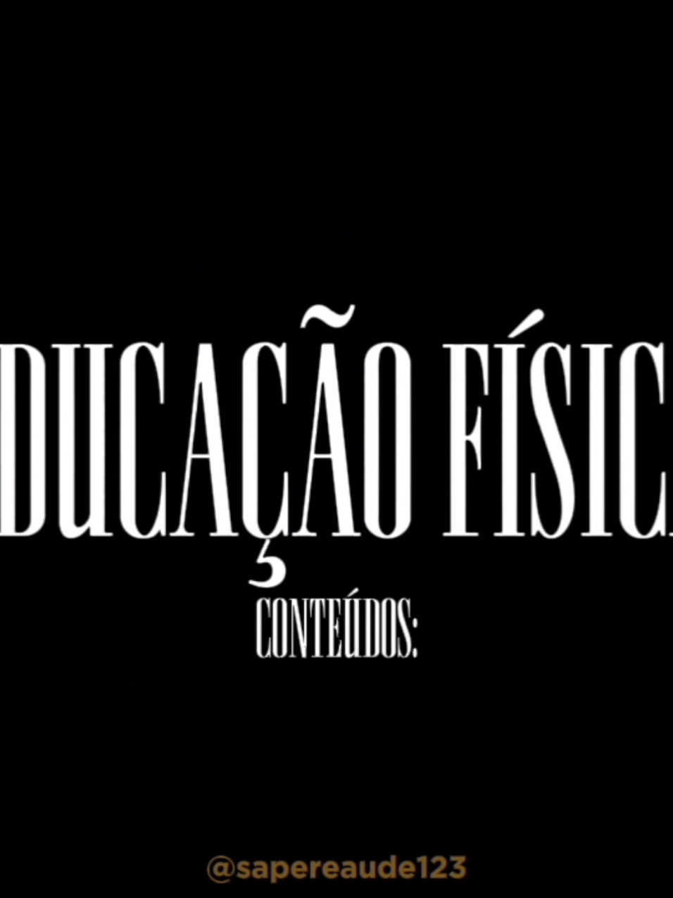 EDUCAÇÃO FÍSICA - ENSINO MÉDIO: #trend #fyp #edit #tiktok #shorts #video #educacaofisica 