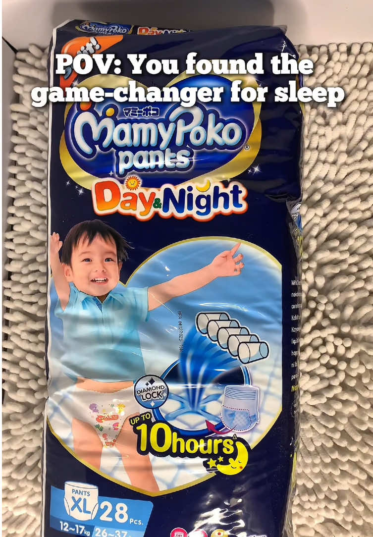 This made our night time easier 😩🙌🏻 MamyPoko Pants ✨ #mamypokopants #mamypoko #babydiaper #fyp 
