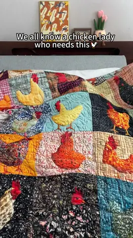 So stinkin cute 🐓 #ChickenBlanket
 #FarmhouseDecor
 #CozyVibes
 #VintageBlanket
 #PatchworkBlanket
 #CountryStyle
 #SofaThrow
 #GiftIdea
 #TikTokFinds
 #HomeDecor#spotlightfinds 