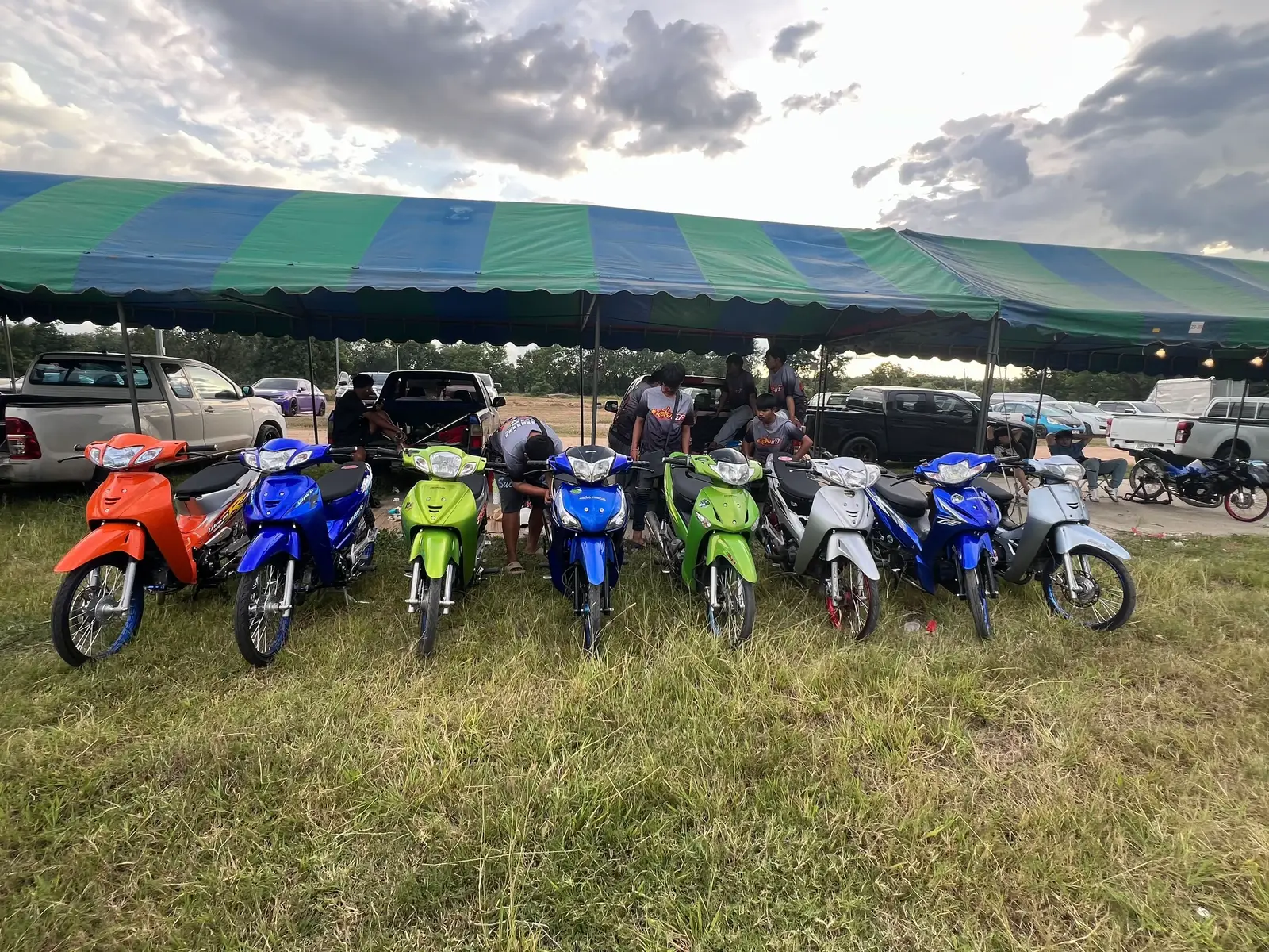 มันจัดวันนี้🧡💚💙#อู่ช่างหรั่งโนนไทย #SMK #ท้ายหมู่4🌪️ 