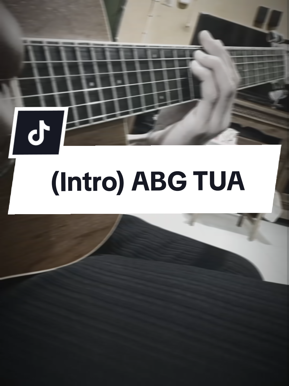 ABG TUA pake senar ukuran 09 hobahhhh💃 #abgtua #gitarcover 