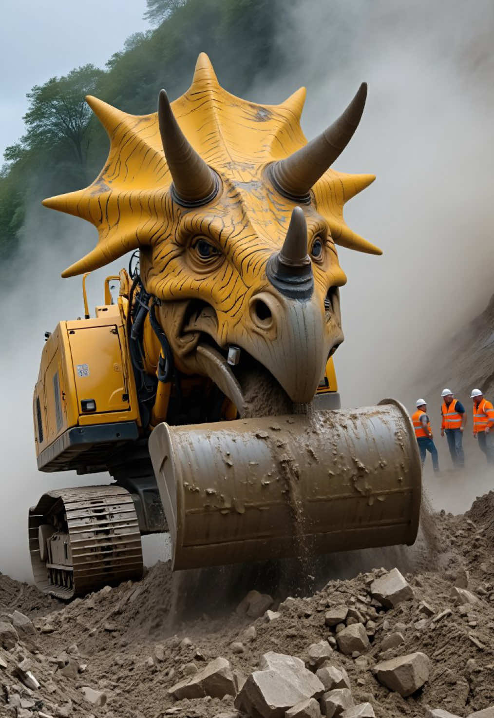 This is not an excavator - this is a dinosaur with character!🦖⚠️ This is not a technique - it's an extinct monster in service! #realconstruction #excavatorlife #dinosaurmachine #heavyequipment #jobsitevibes #epicmachines #wowcontent 