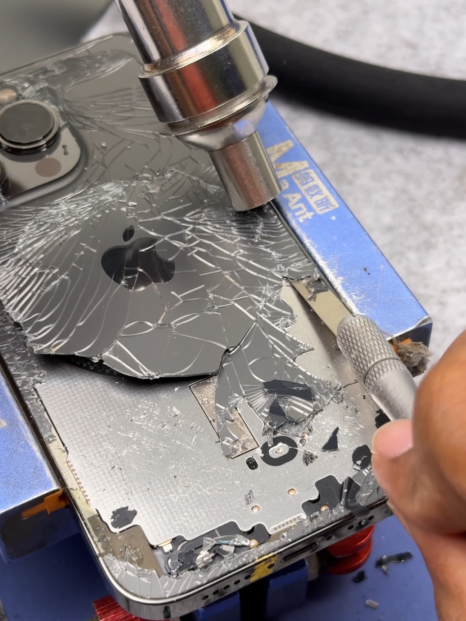 Cracked Back iPhone 13 Pro Max Repair #DIY #LifeHack #Craft #BackGlass
